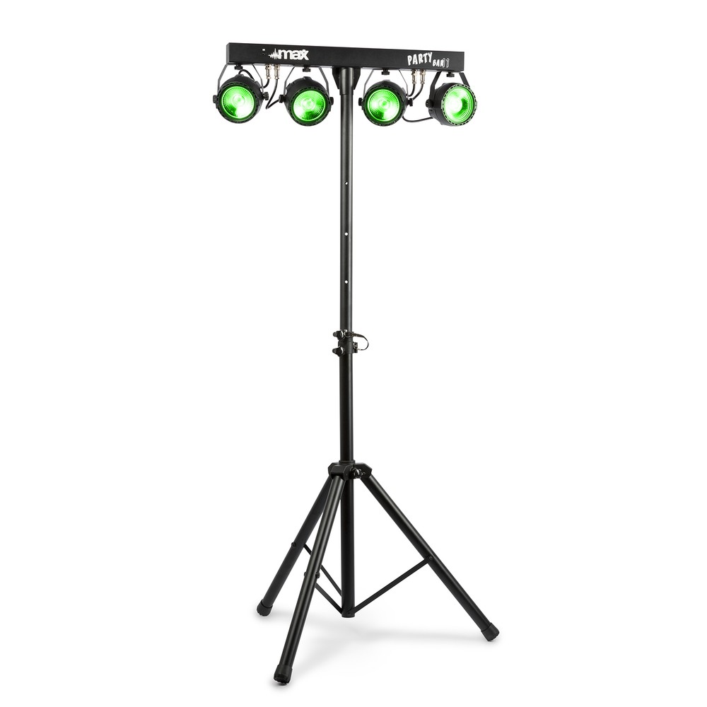MAX Zestaw O wietleniowy MAX Partybar11 4x 20W COB Par Statyw max-zestaw-o-wietleniowy-max-partybar11-4x-20w-cob-par-statyw