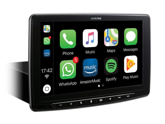 KONSOLA MULTIMEDIALNA ALPINE 1-DIN 9" DEDYKOWANA DO TECHNOLOGII APPLE CarPlay i Android Auto