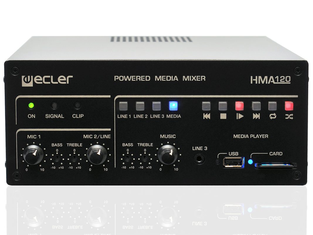 Ecler HMA120 – mikser audio ze wzmacniaczem MP3/SD/USB 13