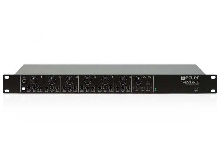 Ecler SAM612T – 6-kanałowy mikser instalacyjny 8