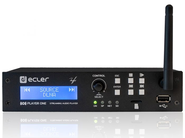 Ecler PLAYER ONE – kompaktowy odtwarzacz audio z wyjściem stereo 8
