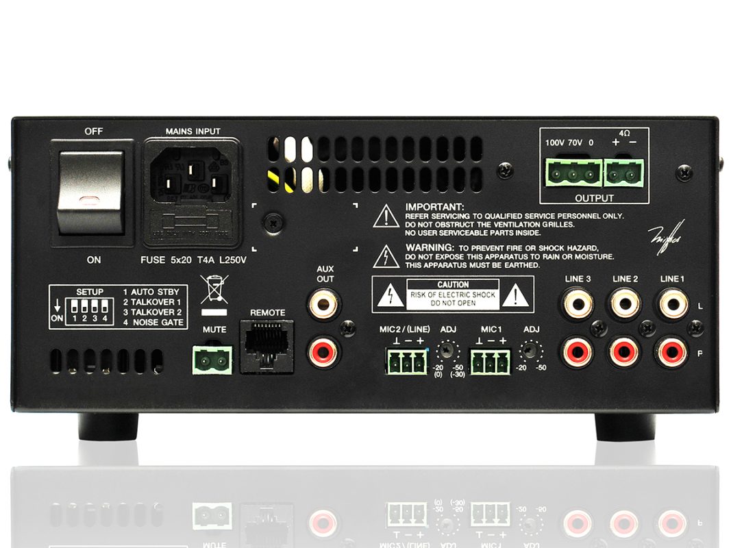 2 Ecler HMA120 - mikser audio ze wzmacniaczem MP3/SD/USB