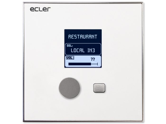 Ecler eMCONTROL1 – cyfrowy panel sterujący z regulacją głośności 8