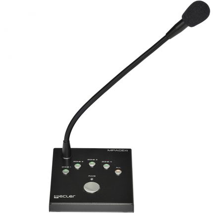 Ecler MPAGE4 – nabiurkowa stacja z mikrofonem przywoławczym 12