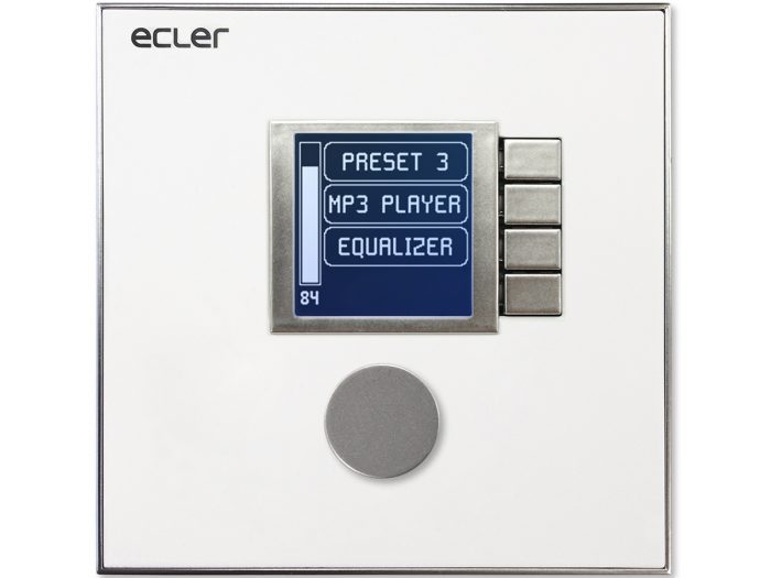 Ecler WPNET4KV – panel ścienny z ekranem LCD 8