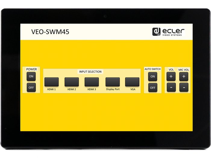 Ecler WPNETTOUCH – zdalny monitor TFT z ekranem dotykowym 22