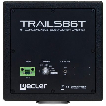 Ecler TRAIL SB6T – subwoofer do montażu szynowego z transformatorem 70/100V 17