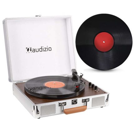 Audizio – Gramofon RP320  HQ w walizce z głośnikami BT konwersja Audizio Aluminium+ winyl gratis 2