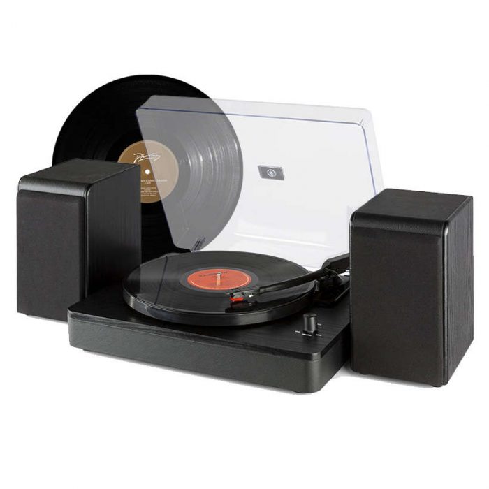 Audizio – Gramofon stereo Audizio RP330 z Bluetooth i głośnikami – 100W – Czarny+ winyl gratis 9