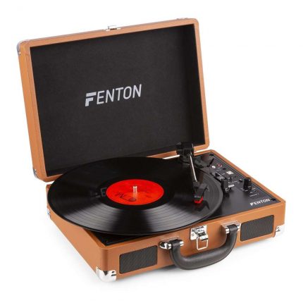 FENTON – Gramofon w walizce z BT i głośnikami brązowy RP115F  Fenton 19