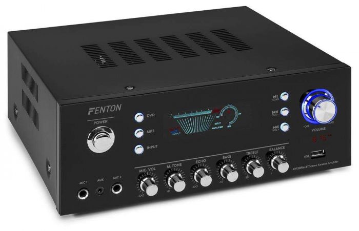 FENTON – Wzmacniacz stereo Fenton AV120FM-BT 2x 60W z Bluetooth i radiem 8
