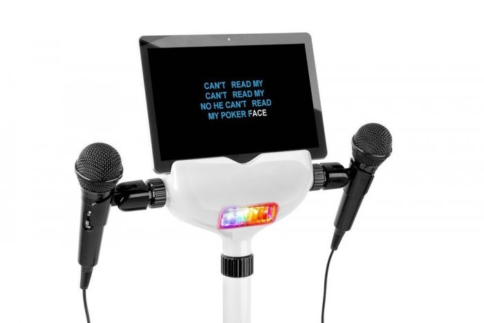 FENTON – Zestaw karaoke biały z podświetlaną mata Fenton 9
