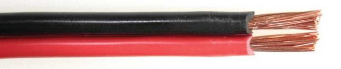 LTC-Audio – Przewód głośnikowy czarny/czerwony 2×2,5mm² 1m 8