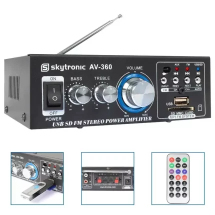 Skytronic – Wzmacniacz SkyTronic AV360 z FM USB SD 3