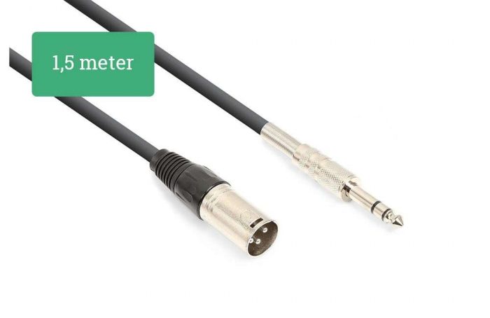 Kabel audio XLR (f) Jack 6.3mm mono 6m