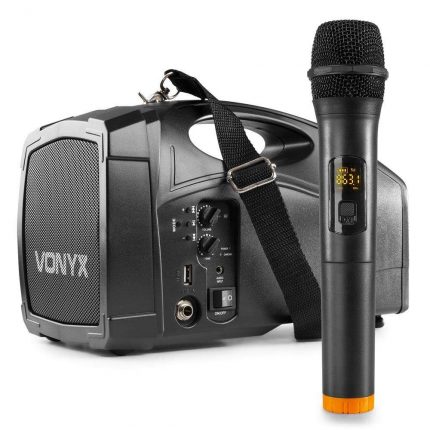 VONYX – Mobilny zestaw nagłośnieniowy PA Vonyx ST014 z bezprzewodowym mikrofonem ręcznym 3