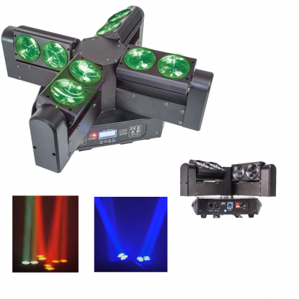 AFX Light – Efekt świetlny, reflektor ruchomy 8x12W 4w1 LED RGBW AFX BLADE8-FX 154