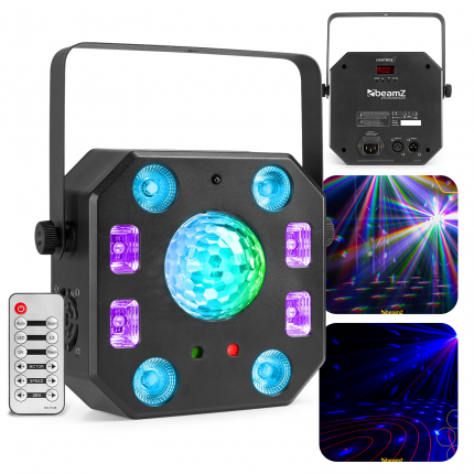 BeamZ – Efekt świetlny LightBox5 5w1 Jelly ball, PAR, światło UV, stroboskop i efekt lasera Beamz 3