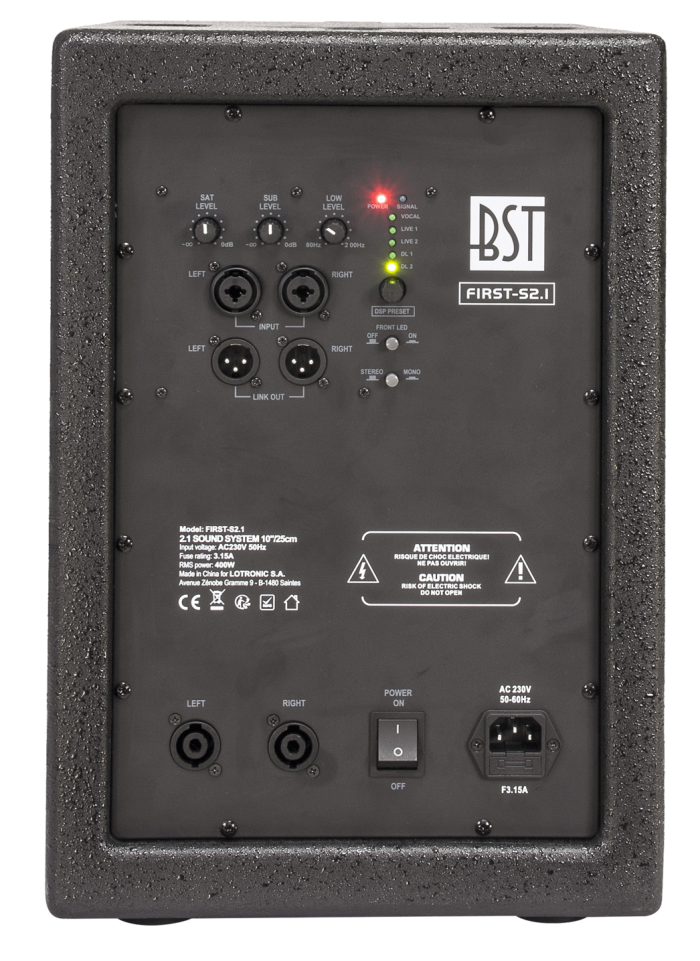 BST – Aktywny zestaw nagłośnieniowy BST FIRST-S2.1 13