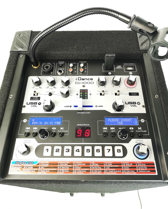 DJ-Tech – System nagłośnieniowy DJ Tech DJ1000 2000W 14