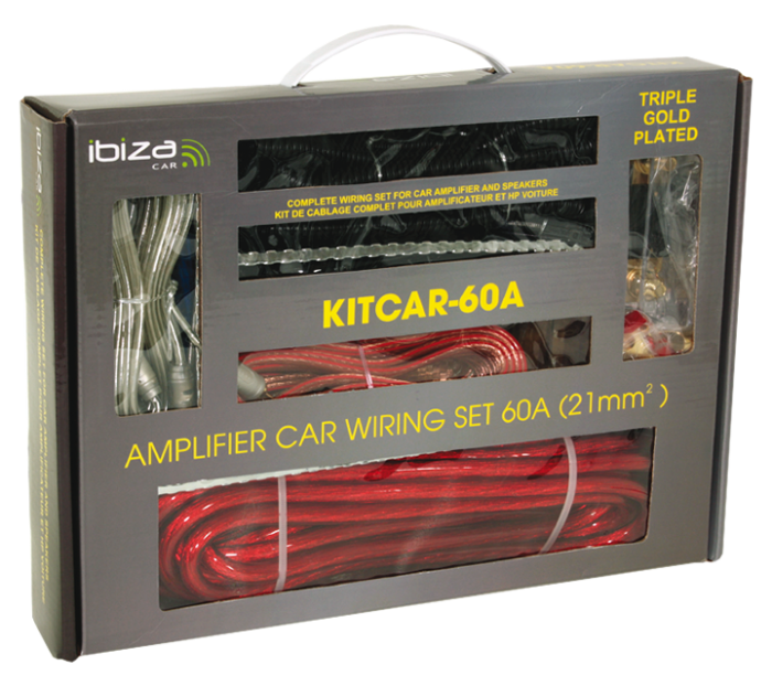 Ibiza Light – Zestaw do podłączenia nagłośnienia samochodowego 60W Ibiza KITCAR60A 9