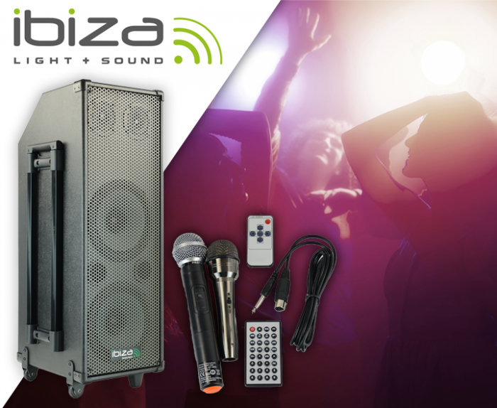 Ibiza Sound – Kolumna mobilna Ibiza PORT9CD-VHF 9