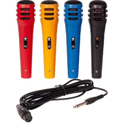 LTC-Audio – Zestaw 4 kolorowych mikrofonów dynamicznych DM500 2