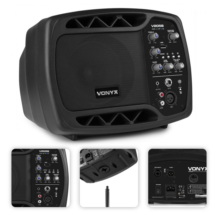 VONYX – Głośnik aktywny PA system BT/ USB Vonyx V205B 9
