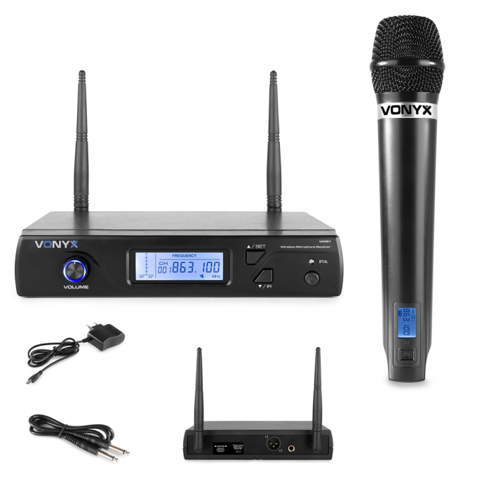 VONYX – Zestaw mikrofonowy bezprzewodowy UHF Vonyx WM61 9