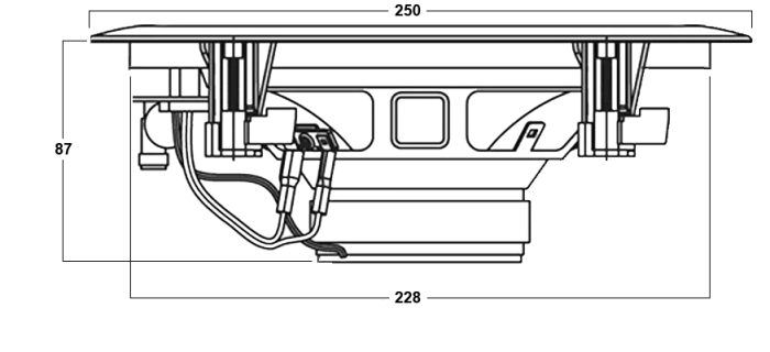 LAUDIO AMBIENT T8 – Głośnik sufitowy 100V / 40W 8ohm 9