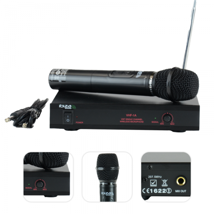 Ibiza Sound – Mikrofon bezprzewodowy Ibiza VHF1A 9