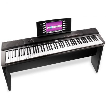 MAX – Pianino cyfrowe MAX KB6W z 88 klawiszami i statywem 2