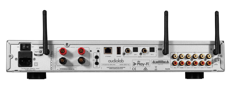 Audiolab 6000A Play – Amplituner stereo Srebny 19