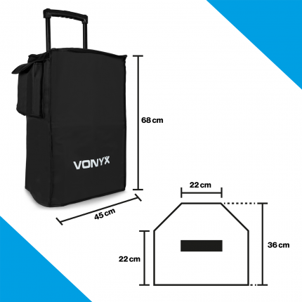 VONYX – Pokrowiec na kolumny 15″ AP i SPJ –  Vonyx SC15 3