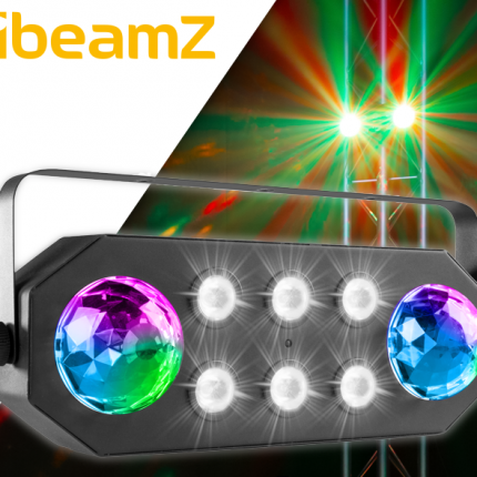 BeamZ – Efekt imprezowy LED RGBAWP StrobeMoon 2 w 1 Beamz 3