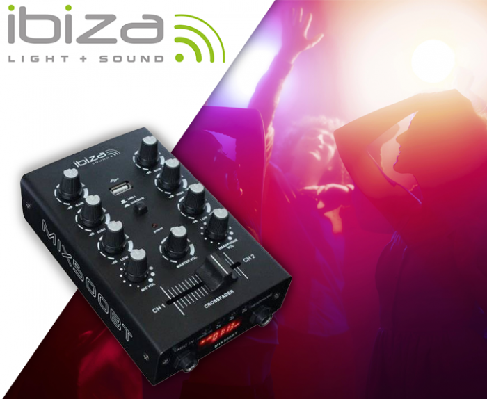 Ibiza Sound – 2-kanałowy mikser z USB i Bluetooth Ibiza MIX500BT 10