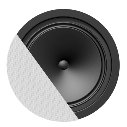AUDAC CENA812/W SpringFit™ 8" ceiling speaker White version – 8Ω and 100V 2
