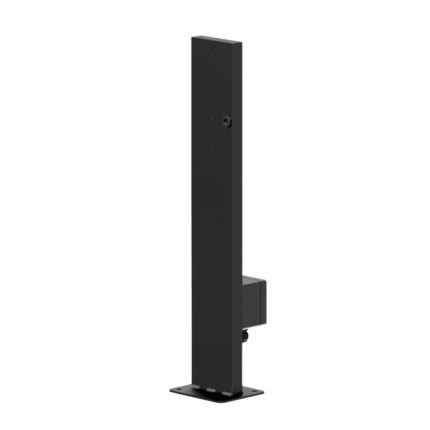 AUDAC MBK556/B Mounting pole for outdoor speaker – 600 mm height Outdoor black version 3