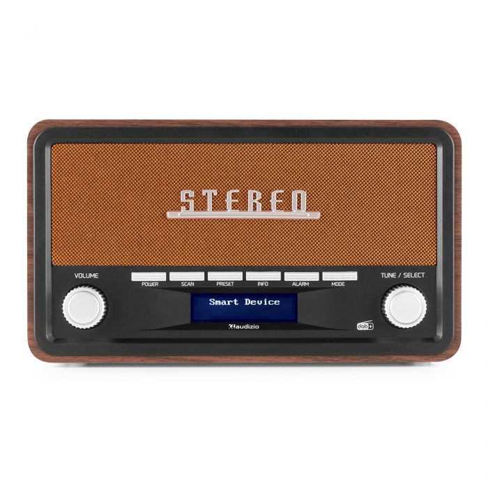 Audizio – Przenośne radio Audizio Foggia stereo z budzikiem DAB+ FM- 50W – brązowy 10