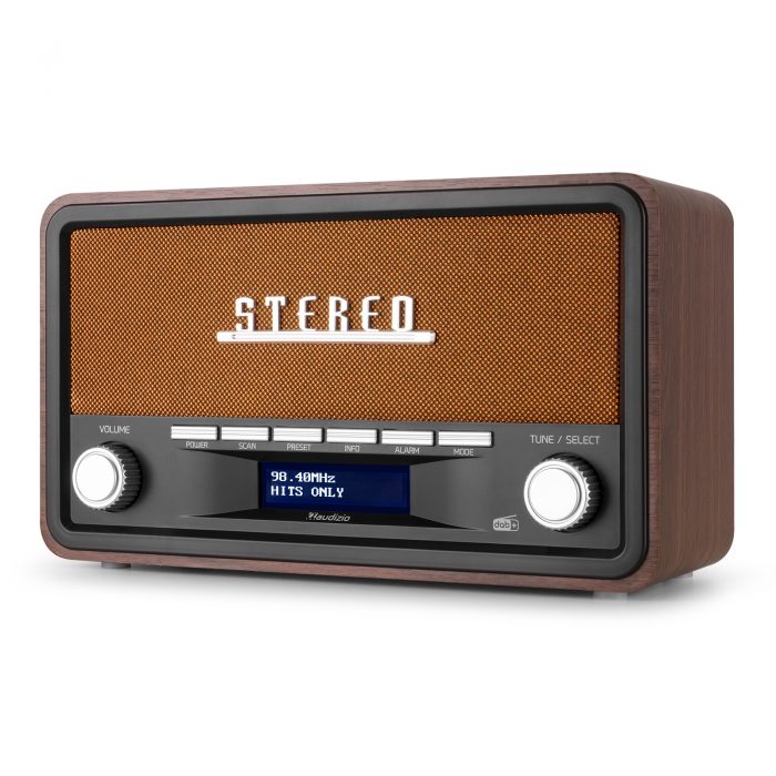 Audizio – Przenośne radio Audizio Foggia stereo z budzikiem DAB+ FM- 50W – brązowy 11