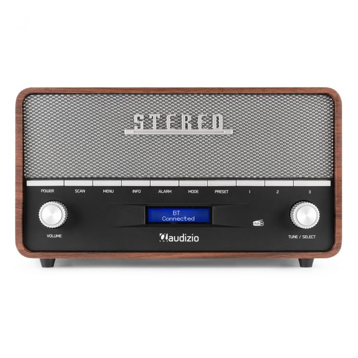 Audizio – Przenośne radio stereo z budzikiem Audizio Corno DAB+ FM BT szary 10