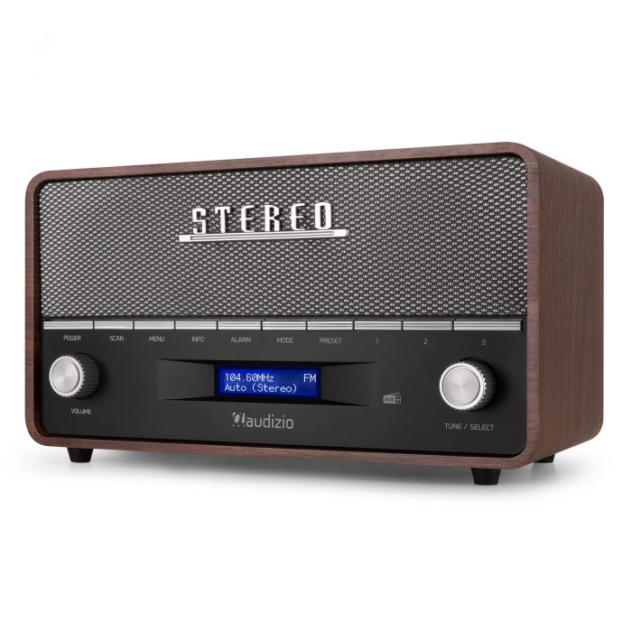 Audizio – Przenośne radio stereo z budzikiem Audizio Corno DAB+ FM BT szary 11