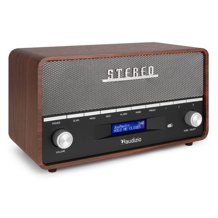 Audizio – Przenośne radio stereo z budzikiem Audizio Corno DAB+ FM BT szary 12