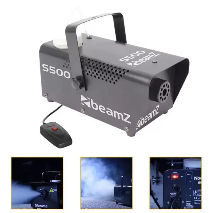 BeamZ – Wytwornica dymu 500W BeamZ S500 z płynem do dymu 250ml 11