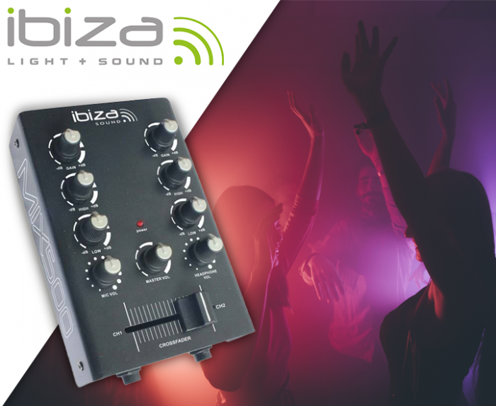 Ibiza Light – Mikser 2-kanałowy dla DJ’a Ibiza MIX500 14