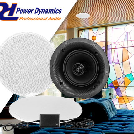 Power Dynamics – Zestaw głośników sufitowych BT 100W 5.25″ PD CSH50 3