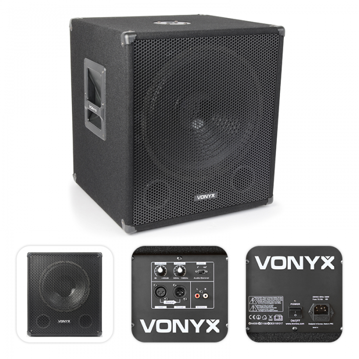 VONYX – Subwoofer aktywny Vonyx SWA15 600W 15″ 12