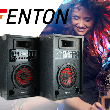 FENTON – Kolumny aktywne Fenton SPA-800 2x 300W USB/SD/MP3 3