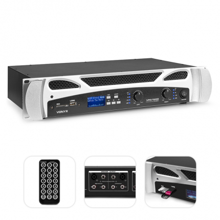 VONYX – VPA1500 PA Amplifier 2x 750W MP3,BT 3