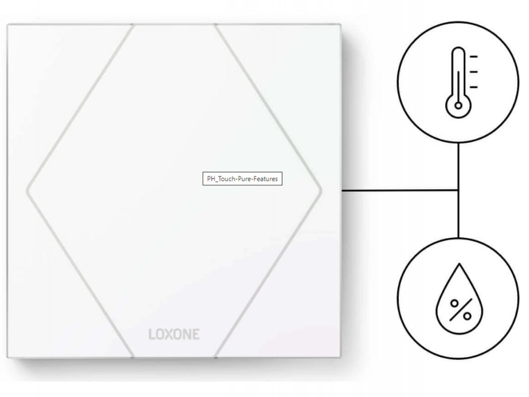 LOXONE Touch Pure Air - przycisk intuicyjny SMART HOME